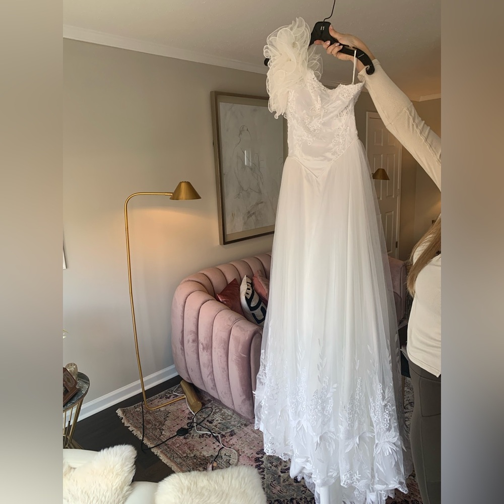 Authentic Original Vintage Style White Wedding Dress